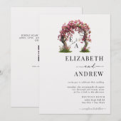 Invitation Arc floral | Mariage d'arborescence (Devant / Derrière)