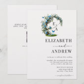 Invitation Arc floral | Mariage d'arborescence (Devant / Derrière)