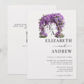 Invitation Arc floral | Mariage d'arborescence (Devant / Derrière)