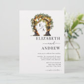 Invitation Arc floral | Mariage d'arborescence (Debout devant)