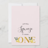 Invitation Arc Floral Notre Squeeze Principal 1er Anniversair (Dos)