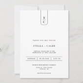 Invitation Arc géométrique minimaliste simple et moderne - Ph (Devant)