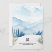 Invitation Arc Mariage dans les montagnes 2 aquarelle (Dos)