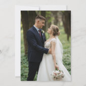 Invitation Arc Mariage floral (Dos)