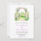 Invitation Arc Mariage floral de printemps (Devant)