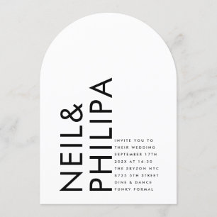 Invitation Arc Mariage Ultra Moderne