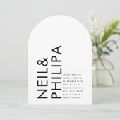 Invitation Arc Mariage Ultra Moderne (Debout devant)