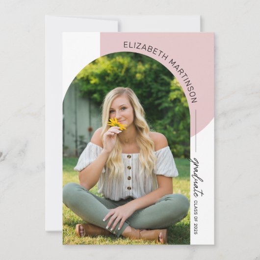 Invitation Arc minimal moderne 2 - Diplôme photo (Devant)