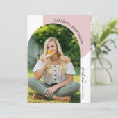 Invitation Arc minimal moderne 2 - Diplôme photo (Debout devant)