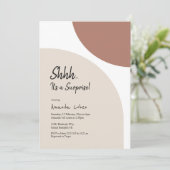 Invitation Arc minimaliste moderne Surprise Anniversaire (Debout devant)