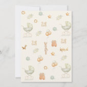 Invitation Arc moderne Aquarelle Baby shower de vêtements sim (Dos)