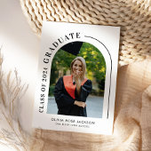 Invitation Arc moderne branché - Diplôme photo