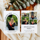 Invitation Arc moderne branché - Diplôme photo