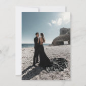 Invitation Arc moderne Élégante Typographie Mariage photo chi (Dos)