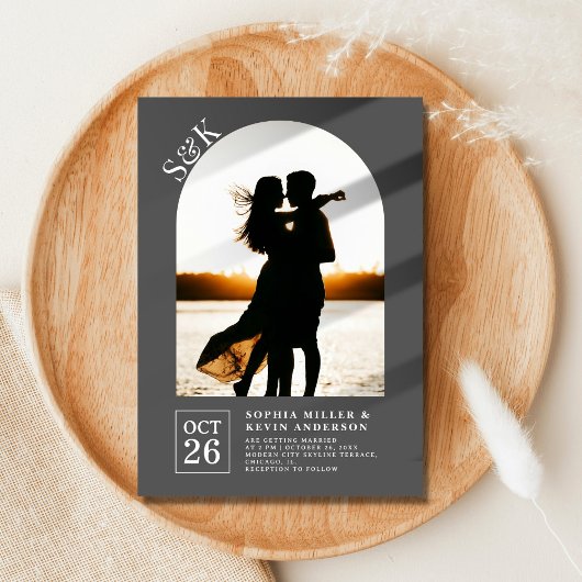 Invitation Arc moderne I Photo I Empereur I Mariage