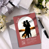Invitation Arc moderne I Photo I Matrice I Mariage