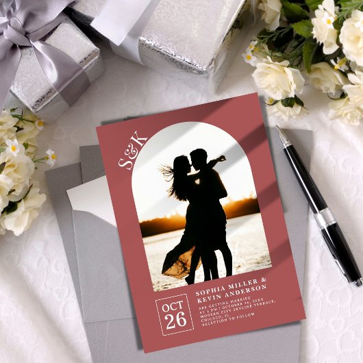 Invitation Arc moderne I Photo I Matrice I Mariage