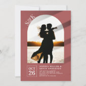 Invitation Arc moderne I Photo I Matrice I Mariage (Devant)