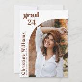 Invitation Arc moderne photo Lycée de fin d'études (Devant)