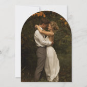 Invitation Arc moderne simple Photo Mariage Couples Douche (Dos)