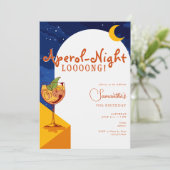 Invitation Arc moderne Toute la nuit Long Spritz été Annivers (Debout devant)