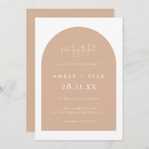 Invitation  Arc moderne transparent Mini Mariage Jouer le noe