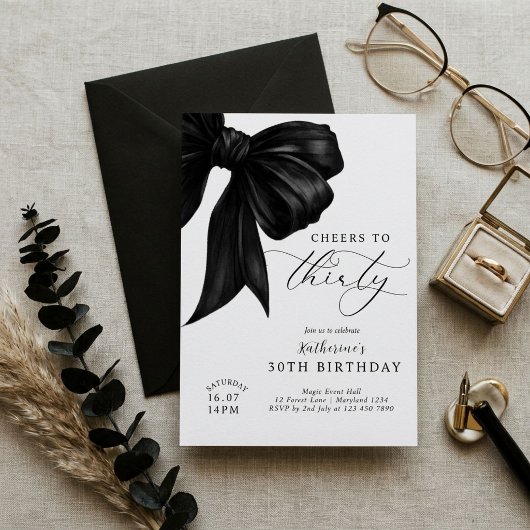 Invitation Arc noir 30e anniversaire
