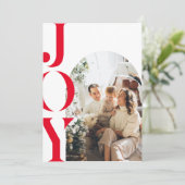 Invitation Arc photo minimal moderne Joie (Debout devant)