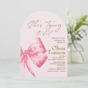 Invitation Arc pour sa fête de fiançailles Rose