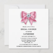 Invitation Arc rose brillant diamant douche nuptiale (Devant)