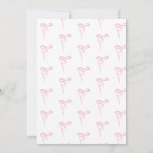 Invitation Arc rose dainty arc ondulé cadre fille baby shower (Dos)