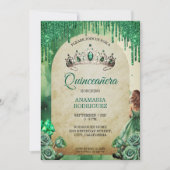 Invitation Arc Rose de Tiara Quinceañera (Devant)