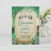 Invitation Arc Rose de Tiara Quinceañera (Debout devant)