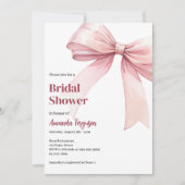 Invitation Arc rose élégante Fête des mariées (Devant)