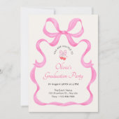 Invitation Arc rose mignon (Devant)