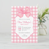 Invitation arc rose pastel (Debout devant)