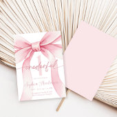 Invitation Arc Rouge Rose Anniversaire Onederful 1 an