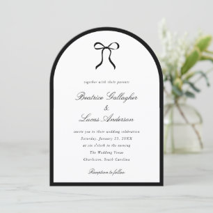 Invitation Arc Simple Mariage Classique