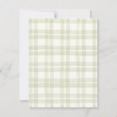 Invitation Arc vert doux pastel anniversaire (Dos)