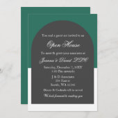 Invitation Arc vert moderne Business Business Party (Devant / Derrière)