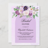 Invitation Arc violet violet de la douche nuptiale (Devant)