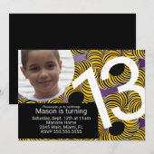Invitation Arcade Anniversaire Fête Maze Gamer Photo Invitati (Devant / Derrière)