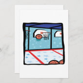 Invitation Arcade Basketball (Devant / Derrière)