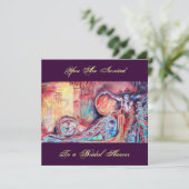 Invitation ARCADIE - PLANTE Bleu rouge rose (Debout devant)