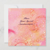 Invitation ARCADIE - PLANTE Bleu rouge rose rouge Champagne (Dos)