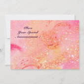 Invitation ARCADIE - PLANTE Bleu rouge rose rouge Champagne (Dos)