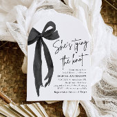Invitation Arch Black Bow Elle noue la Fête des mariées de no