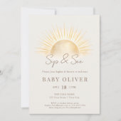 Invitation Arch Boho Or Soleil Doré Beige (Devant)