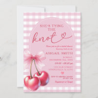 Arch Bow She's Tying The know Cherry Fête des mari