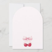 Invitation Arch Cherry sur le Baby shower supérieur Invitatio (Dos)